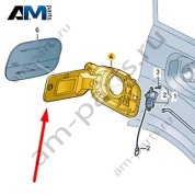 Насадка Audi Q7 (4M) 2016-2024 4M0810593