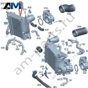 Интеркулер справа Mercedes W465 AMG G63 (M177) A1770904403
