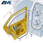 Задняя левая дверь Volkswagen id4/id5 2021-2024 11A833055