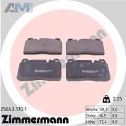Передние тормозные колодки (ZIMMERMANN) 25643.170.1 для  Porsche Macan (2014-2018)