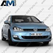 Спойлер переднего бампера Golf 7 (черный) 5G6807568D9B9