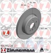 Задний тормозной диск левый ZIMMERMANN (150.2952.20) для BMW X4 (G02) 30dX