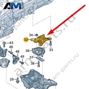 Кронштейн опоры КП Audi A8 (D5) 2018-2024 4N0399118A