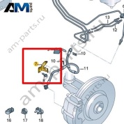 Кронштейн тормозного шланга Volkswagen id3 2020-2024 1EA611841B