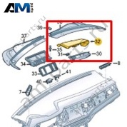 Накладка воздухозаборника VAG 2G1815159