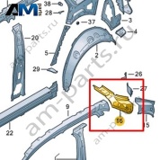 Косынка Volkswagen id4/id5 2021-2024 11A810504A