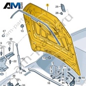 Капот Audi Q7 (4M) 2016-2024 4M0823029
