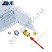 Клавиша открывания багажника 3VD959831WHS на Шкода Карок 2021-2026