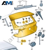 Крышка багажного отсека Volkswagen id3 2020-2024 10A827021L
