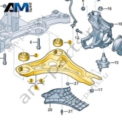 Поперечный рычаг в сборе Volkswagen id-Buzz 2023-2024 1N3407152B