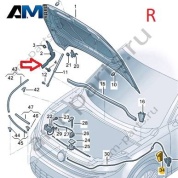 Петля капота справа Volkswagen Тигуан 57G823302
