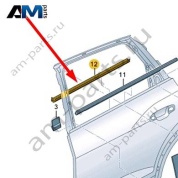 Уплотнитель паза стекла Audi Q8 e-tron 2024-2024/Audi e-tron 2019-2023 4KE839480