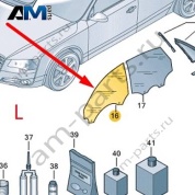 Стекло двери переднее левое Audi A8 (D4) 2014-2017 4H0845021G