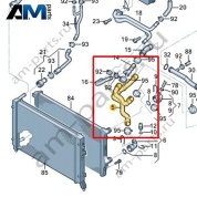 Шланг ОЖ с быстроразъемной муфтой VAG 1K0121049DN