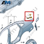Канал уплотнителя Volkswagen Jetta VII 2020-2024 17A809642