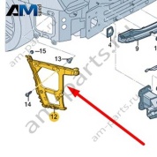 Направляющая Audi Q7 (4M) 2016-2024 4M0807453