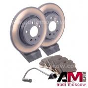 Задние диски и колодки Ауди А6 (С7) 2.0-2.8TFSI