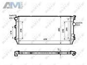 Радиатор охлаждения двигателя NRF (58339) Volkswagen Tiguan I (2007-2011) 1.4TSI CAVA