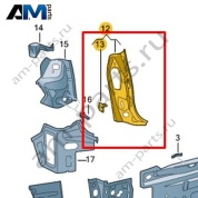 Усилитель канала уплотнителя Volkswagen T-Roc 2018-2024 2GA813331