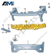Вспененный наполнитель переднего бампера VAG 3CC807248C Volkswagen 2021-2026