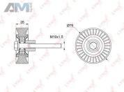 Ролик направляющий LYNX для Audi A1 (8X) 2011-2018 PB-7125
