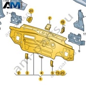 Задняя панель Volkswagen Taigo 2022-2024 2G7813301A