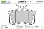 Задние тормозные колодки VALEO 301463 для Volkswagen B5 (1997-2005)