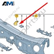 Уголок Audi A8 (D5) 2018-2024 4N0805217B