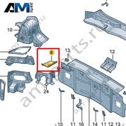 Упорный уголок Volkswagen id4/id5 2021-2024 11A813394
