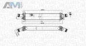 Радиатор турбины MAGNETI MARELLI (351319204430) для Audi A6 (С7) 2015-2018 1.8/2.0TFSI