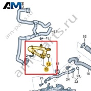 Трубопровод системы охлаждения VAG 057121064J