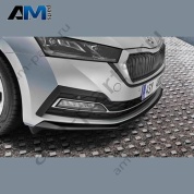 Спойлер переднего бампера черный VAG 5E3071606A F9R Skoda 2019-2026
