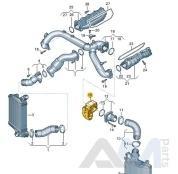 Дроссельная заслонка Audi Q7 (4M) рестайлинг 3.0TFSI 06M133062L
