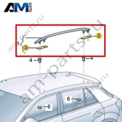 Комплект уплотнителей рейлингов Volkswagen Taigo 2022-2024 2G7898182