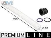 Осушитель кондиционера AD93000P (MAHLE/KNECHT) для  Skoda Octavia A7 рестайлинг 1.4TSI