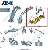 Канал для кабеля VAG 1ED971615