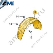 Подкрылок задний левый VAG 3CC810970 Volkswagen 2021-2026
