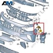 Направляющий профиль Volkswagen id4/id5 2021-2024 11A807050