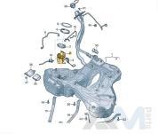 Модуль подачи топлива Audi A7 (4K) 3.0TFSI 4K0919087P