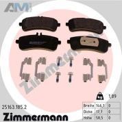 Задние тормозные колодки (25163.185.2) Zimmermann для Mercedes C-Class W205 63 AMG