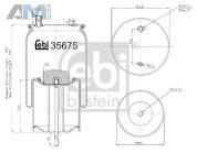 Отбойник переднего амортизатора (36725) FEBI на Audi A6 (C8) 2018-2025