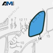 Уплотнитель двери задний Mercedes C W205 (2014-2023) A20569701517M87