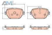 Задние тормозные колодки TRW GDB2191 для Mercedes AMG GT 43