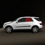 Стекло задней двери левое Mercedes ML W164 A1647350110