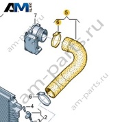 Напорный шланг Volkswagen AMAROK 2017-2022 2H6145708A