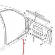 Уплотнитель двери наружный правый Ауди А6 (C5) 4B0837702C