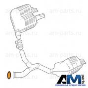 Хомут крепления задней части глушителя A0009951733 Мерседес W213 E400 333л.с.