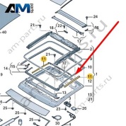 Уплотнитель люка на кузове слева/справа 2SD877440 для Volkswagen Golf 8 2019-2026
