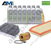 Комплект фильтров MANN с маслом 5W30 229.52 для ТО-1 Mercedes W213 E350