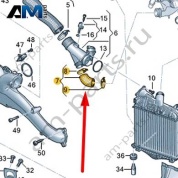 Напорный шланг Audi Q7 (4M) 2016-2024 4M0145944A